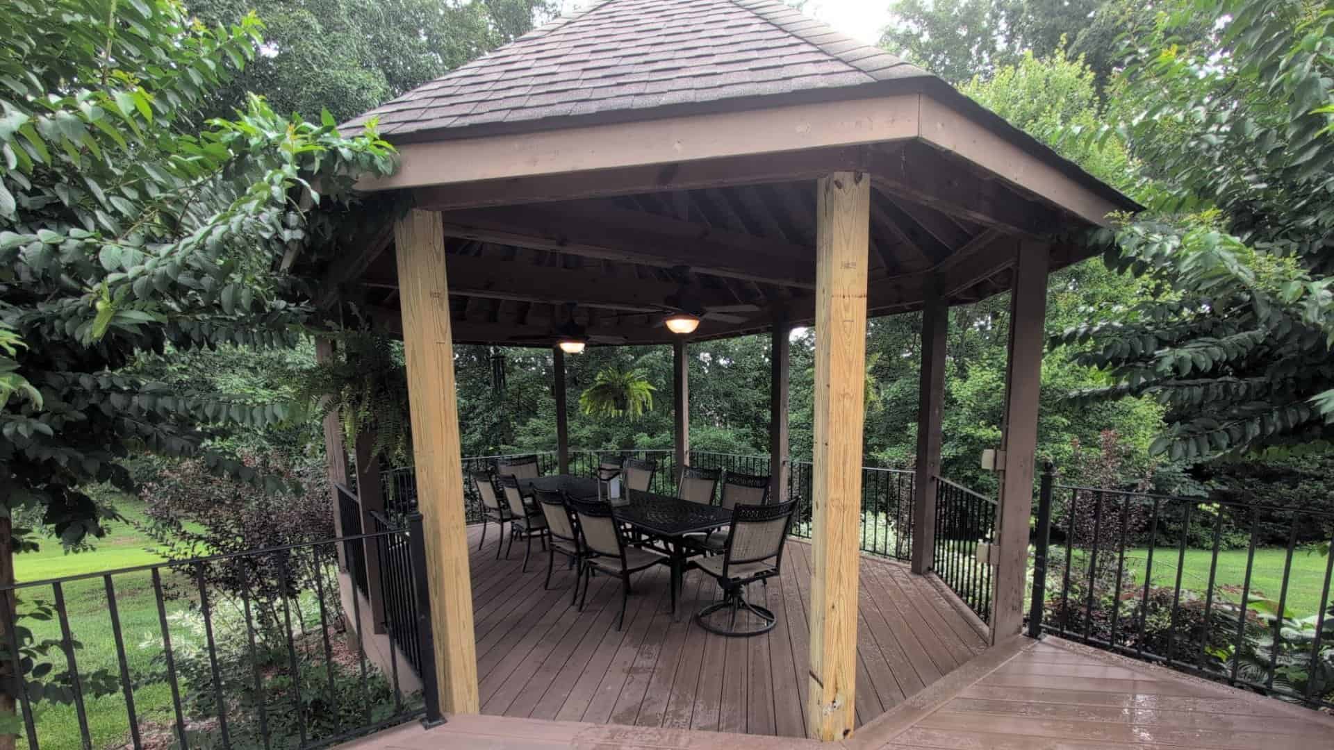 gazebo deck and gazebo